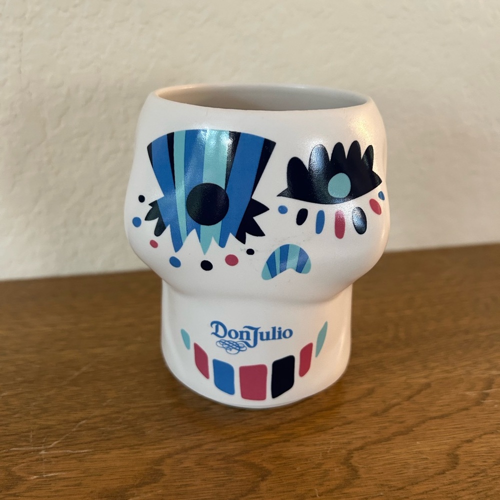 Don Julio tequila skull mug  design Claudio Limon